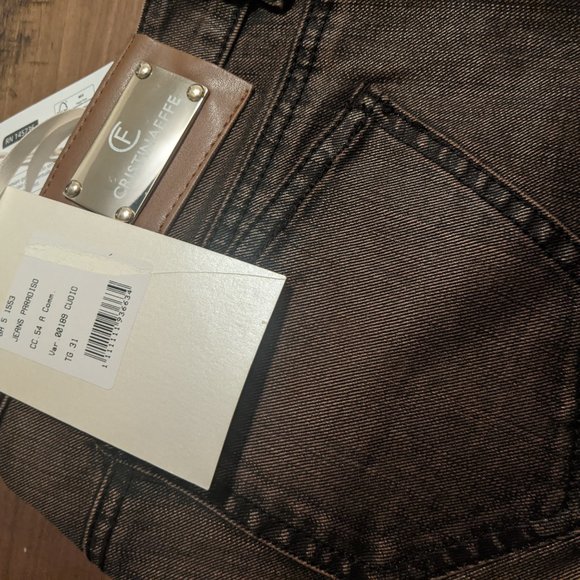 CRISTINAEFFE Denim bronze coated pants, size 31 - Picture 3 of 3